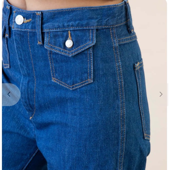 Re/Done NWT Denim Jeans Size 25 US
70s Wide Leg Pocket in True Rinse Blue - Picture 8 of 13